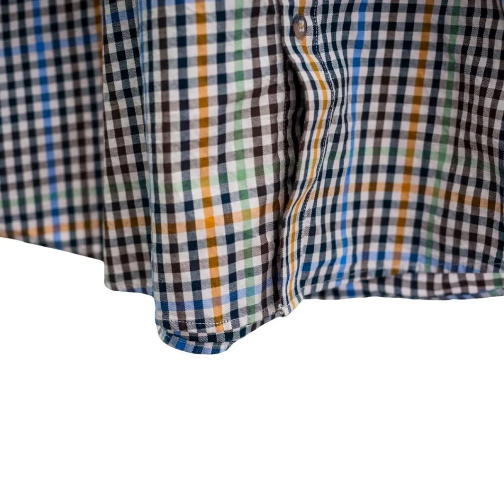 James Tattersall London XL Plaid Button Down Shirt 17–17.5 Multicolor Check - Picture 4 of 10